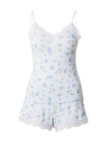 Hunkemöller Pižama su šortais 'Nana' dangaus žydra / pastelinė mėlyna / žalia / balta