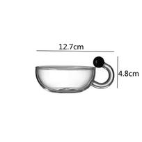 Transparent Glass Teapot Teacup Kung Fu Tea Set Afternoon Tea Set Tea Kettle Glass Cup Tea Utensils Tea Making Tools Teaware Set gray