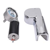 Electric Tarp Motor with Chrome Cover 90:1 12V DC 1500W 45RPM 2.0HP Dump Truck Electric Tarp Gear Motor Replacement for white