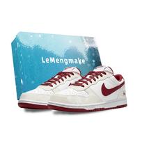 Nike Big Lemon Joy Abrasion Resistant Breathable Low top Skateboard Shoes Men's Ecru 355152-150(Team399-S-BOX) 45 white