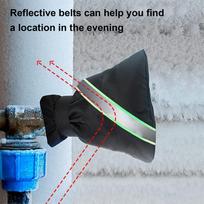 Outdoor Faucet Cover Garden Tap Antifreeze Protector Anti-UV Waterproof Faucet Wrap For Cold Weather Outdoor Pipe Well Pump RV CHINA white