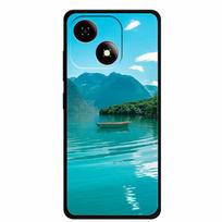 For ZTE Blade A35E Case Fashion Printed Flowers Soft TPU Black Silicone Back Cover For ZTE Blade A 35E Fundas Shockproof Bumper ZTE Blade A35E blue