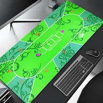 Texas Poker Mat Mouse Pad Edge Big Gaming Desk Decor Locking Computer Gamer Large Rubber Art Mousepad Laptop Desk Mat 600x300x2mm green