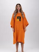 Pacifique Sud Sportinio stiliaus chalatas 'Poncho Surf - Einheitsgröße - Tencel - Mit Ärmeln' oranžinė