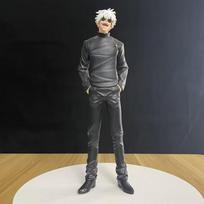 29cm Anime Jujutsu Kaisen Figure Pocket Action Gojo Satoru Geto Suguru Standing Model Toy Doll PVC Decoration Birthday Gift No box gray