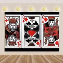Žaidimų kortų tema Gimtadienio vakarėlio dekoracijos Kazino fonas Reklama Pokerio kauliukai Blizgučiai Fonas Reikmenys Fotografijos rekvizitai 120X90CM