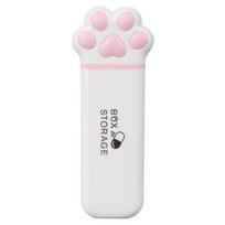 yangyizhi Portable Pill Box, Cute Cat Paw Design, with Sealed Buckle Lid, Moisture-Proof 3 Compartment Organizer, Medicine Holder for Adults rožinė