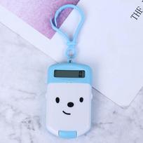 Plastic Cartoon Calculator Mini Cute Keychain Calculator Durable Portable Digits Display rožinė
