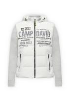 CAMP DAVID Žieminė striukė glaisto spalva / ruda / tamsiai pilka / balta
