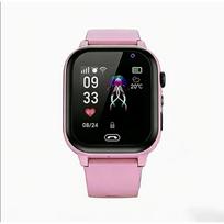 Lenovo Kids GPS Waterproof Smart Watch SOS Location Tracker SimCard Call Child SmartWatch Camera Watch Gift For Ios Android 2027 rožinė