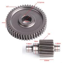 Glixal GY6 49cc 50cc 80cc Kinų motorolerio Didelio našumo Lenktyninis Galinės pavaros krumpliaračių komplektas 139QMB 139QMA 147QMD Mopedas Keturratis Go-kartas 17-49T
