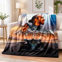 Lewis Hamilton Flannel Throw Blanket Soft Warm Cozy For Sofa Bed Indoor Home Bedroom Use 150cmx180cm