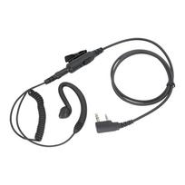 2Pin K-Type Headset With Mic PTT to 3.5mm jack Earpiece,Audio cable For Baofeng UV5R TYT Wouxun Kenwood Radio Earphone adapter