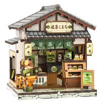 CUTEBEE DIY Book Nook Kit Miniature Wooden Dollhouse with Lights Bookshelf Insert 3D Puzzle Decor Model for Gifts Owl Bookstore