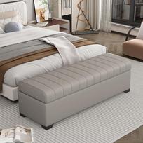 Luxury Storage Bench, Waterproof Shoe Stool, Large Ottoman Box, Heavy-Duty Armchair - Scratchproof, Multi-Use, High Capacity