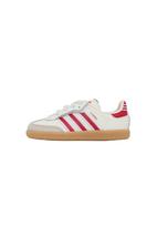 ADIDAS ORIGINALS Sportbačiai 'Samba' šviesiai pilka / raudona / balta