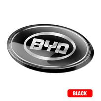 3D aliuminio automobilio lipdukas Auto ženklelis Kėbulo Galinės bagažinės dangtelio lipdukas BYD Han EV Tang Dm Qin Song Seal U Sealion 7 Yuan F0 G3 I3 juoda