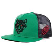 Vasarinė Tigro Siuvinėta Snapback Tinklinė Kepurė Vyrams Lauko Apsauga nuo Saulės Kvėpuojančios Kepurės Moterims Hip Hop Beisbolo Kepuraitė Laukine Kepurė Kelioninės Kepurės Dovana žalia