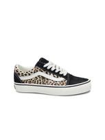 VANS Sportbačiai be auliuko 'VANS OLD SKOOL E8WYY61 black leopard nero scarpe donna sneakers lacci tessuto leopardato' juoda