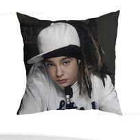 T-Tom kaulitz Bill Kaulitz Pagalvės užvalkalas Kvadratinis Dvipusis Spausdinimas Trumpas pliušas Sofos pagalvės užvalkalas Miegamojo naktinis staliukas Pagalvė 12x12Inch