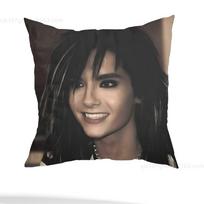 T-Tom kaulitz Bill Kaulitz Pagalvės užvalkalas Kvadratinis Dvipusis Spausdinimas Trumpas pliušas Sofos pagalvės užvalkalas Miegamojo naktinis staliukas Pagalvė 22x22Inch