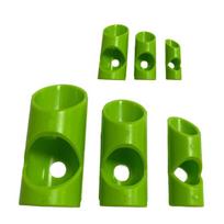 Apdirbti vamzdžių pjovimo įrenginiai, 6 vnt., skirtingų dydžių rinkinys 15 mm / 22 mm / 28 mm / 40 mm / 46 mm / 53 mm, komerciniams šaldymo projektams žalia