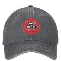 Tractor Agriculture Logo Baseball Cap Massey Ferguson Outdoor Sun Trucker Dad Hat Unisex Unisex Street Style Designer Baseball Caps One Size gray