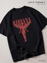 Black Nirvana T-shirt, Rock Back in M brown