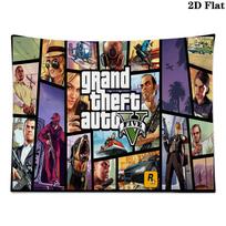 Gta Wall Tapestry Aesthetic Wall Hanging Printed Fabric Blanket Decorative Tapestries for Bedroom Living Room Home Decor 100cm x 150cm black