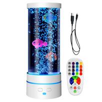 LED Fish Lamp Ambient Night Light Remote Control 17 Color Changing Decorative Lights for Bedroom Desktop balta