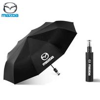 Vėjo nepralaidus UV apsaugos nuo saulės skėtis automobiliui, automatiškai sulankstomas skėtis nuo saulės, skirtas Mazda 3 5 6 Axela Atenza CX30 CX5 CX7 CX8 CX9 MX5 BT50 sidabras