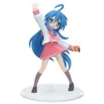 Išpardavimas 17cm Laiminga Žvaigždė Izumi Konata PVC Anime Figūrėlė Trio Pabandykite Kawaii Mokyklinė Uniforma Kolekcionuojamas Namų Darbalaukio Ornamentas Dovana
