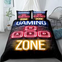World Cricket Cup Duvet Cover Set EU Single Double King US Twin Full Queen Size Bed Linen Set 140*200cm/55x79in Single/Twin 3pcs black