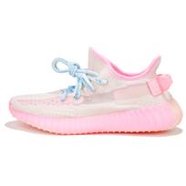 Adidas Originals Yeezy Boost 350 V2 Ice Cream Low top Casual Shoes Unisex Blue Pink HQ6316(Team-) 42⅔ white