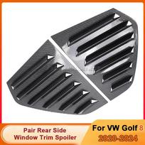 1Pair Rear Side Window Trim Spoiler Window Shutter Cover Louver Air Vents For VW Golf 5 6 Golf 7 MK5 MK6 MK7 MK7.5 2003-2020