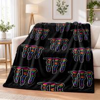 Monster Energy Flannel Throw Blanket Soft Warm Cozy For Sofa Bed Indoor Home Bedroom Use 80cmx120cm gray