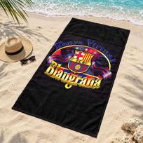 FC Barcelona Microfiber Beach Towel Quick Dry Sand Free Lightweight Beach Towels for Travel Swimming Camping 70cmx140cm(27x55inch)