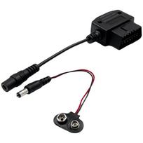 OBD2 Memory Saver 16Pin OBD Power Cable For Car Battery Saver With 9V Backup And Memory Protections 1 black