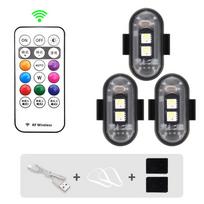 RGB Led Scooter Strobe Lights Bike LED Flash Position Wireless Light Aircraft Airplane Helicopter Warning Lights Accessories
