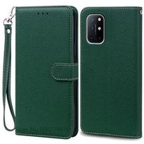 Oneplus 8T dėklas Odinis atverčiamas piniginės dėklas Oneplus 8T dėklui Stovas Knyga Fundas One plus 8T dėklui Coque Korpusas For Oneplus 8T black