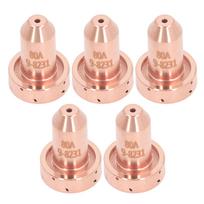 5Pcs Plasma Cutting Torch Nozzle Tip Thickened Brass Plasma Cutter Nozzle Tip for SL60 SL100