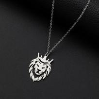 Retro Norse Mythology Pirate Ship Helm Anchor Pendant Necklace Men's Fashion Personality Rock Punk Jewelry black