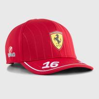 2025 baltas raudonas Ferrari komandos lenktynių F1 kepuraitė Madingas raidė 16 44 Siuvinėta beisbolo kepuraitė Atsitiktinė lauko apsaugos nuo saulės skrybėlė red