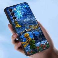 Aliejinės tapybos Mažasis princas dėklas Samsung Galaxy dėklui S25 S23 S22 S21 S30 S20 S10 Ultra Plus FE TPU minkštas dangtelis Samsung S21FE