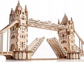Medinė 3D dėlionė Tower Bridge – medinio tilto modelis dovanai