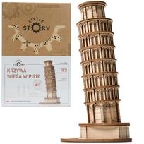 Medinis 3D Modelis „Pizos Kreivasis Bokštas“ – Surenkama Faneros Dėlionė
