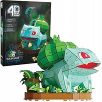 4D Build Pokemon Bulbasaur – 3D Surenkamas Modelis, 195 Detalės, 24 cm