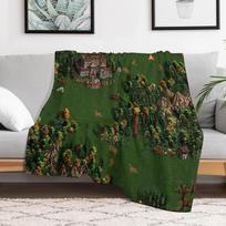 Heroes of Might and Magic III Upscaled screenshot Throw Blanket Soft Plush Blanket as Housewarming Gift 80cmx120cm white