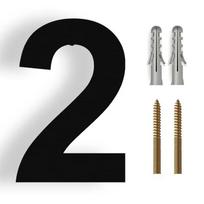 15/20/25/30cm Nerūdijančio Plieno Namo Numeris Sidabrinis Adreso Ženklas #0-9 Huisnummer Lauko Numeriai Namų Numeros Casa Exterior Dideli 20cm