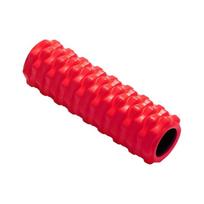 Exercise Recovery Massage Roller Tool with Textured Grip, Firm Core Relief Aid for Stretch Practice, Daily Training and Home Use raudona